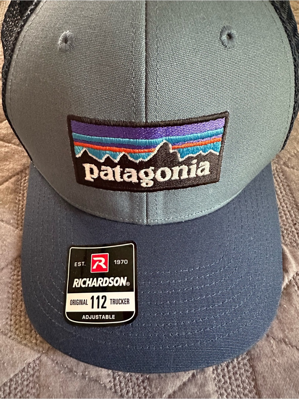 Patagonia Two-Tone Trucker Hat in Teal & Navy - Picture 4 of 4